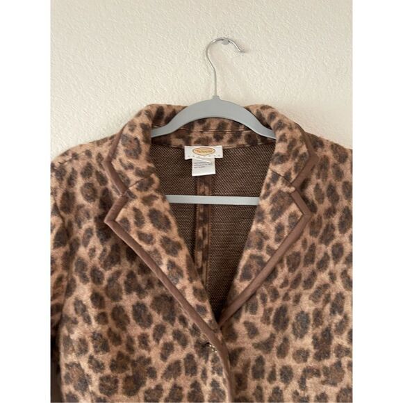 Talbots wool‎ leopard print blazer medium - Picture 6 of 9